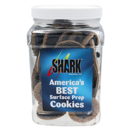 Shark Industries 2" Coarse/Brown Surface Conditioning Discs w/Clear Jar - 50 Pk 13088